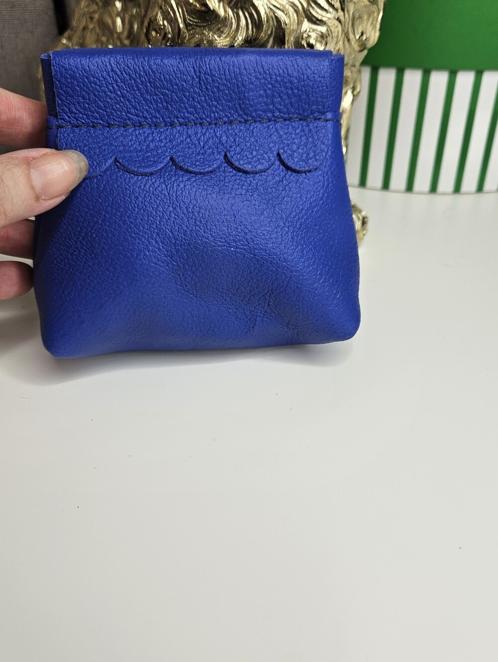 Portland Leather Goods Molino Blue Penny Pouch - Picture 2 of 11